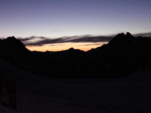Sunrise at the Glacier Blanc