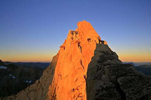 Summit ridge of Mt. Clarence King