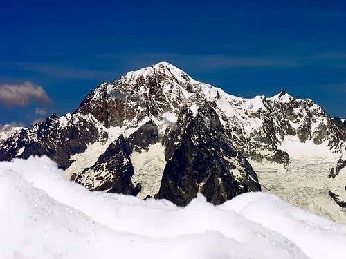 Il Monte Bianco (4810 m) dalla Punta della Crosatie