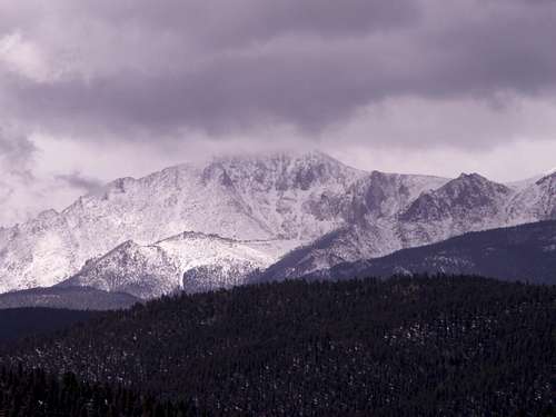 Pikes Peak from Woodland Park
