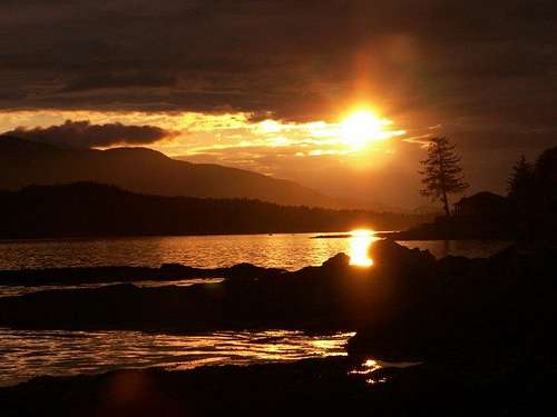 Ketchikan, AK Sunset with Deer Mountain in the background