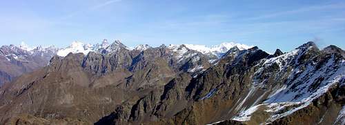 Monte Rosa massif, from Becca di Viou
