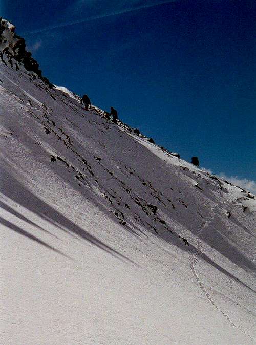 The first slope of the south East Ridge