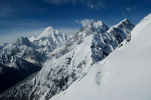 Peaks above the Yukshin Gardan Glacier