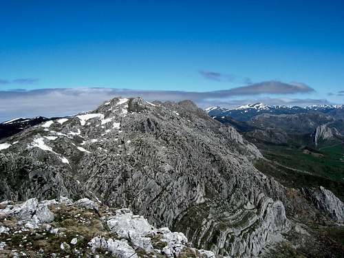 View from Barragana peak summit