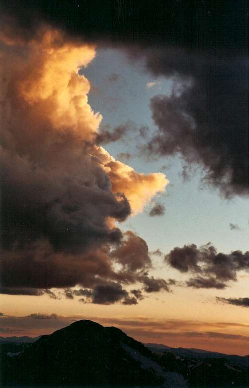 Sunset and Mount Bierstadt, Colorado