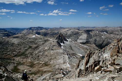 Looking at Burro Pass and Finger Peaks