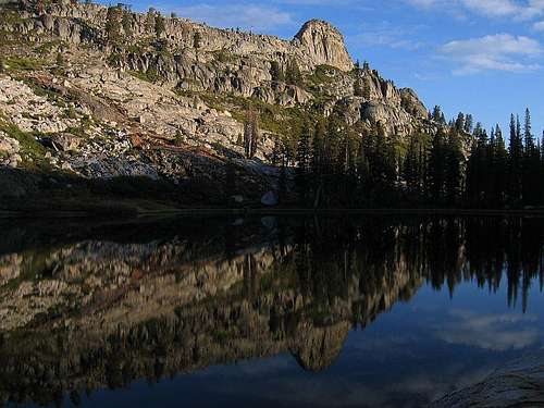 Lower Geraldine Lake- basecamp for the Obelisk