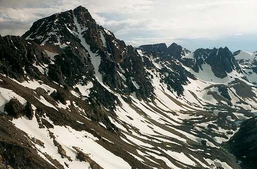 Whitetail Peak from Sundance Pass