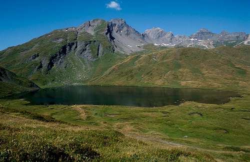 Lancebranlette, Lago vernet