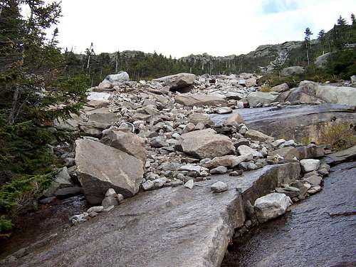 Whiteface Brook Slide - Scree and Talus