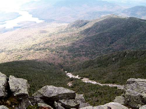 Whiteface Brook Slide from the Summit