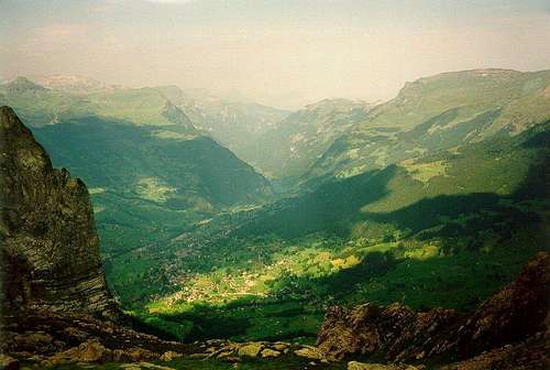 Grindelwald seen from Wetterhorn