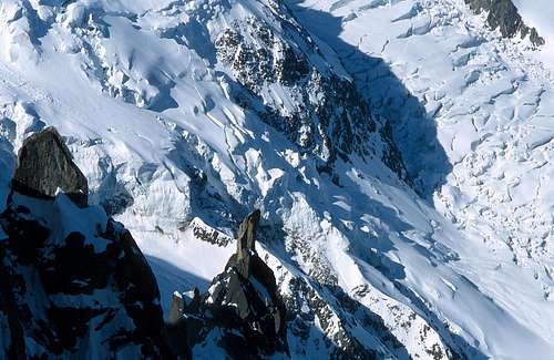 Mont Blanc du Tacul NW side seracs