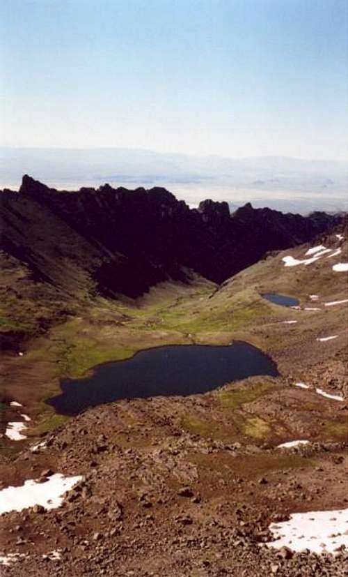 Wild Horse Lake from a ridge...