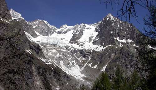 il ghiacciaio del Frebouzie e il monte Greuvetta
