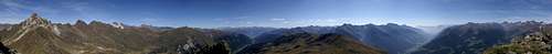 360° summit panorama Kleine Kreuzspitze