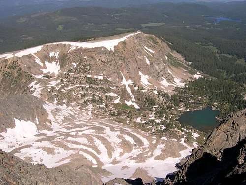 A view of Columbine Lake from...