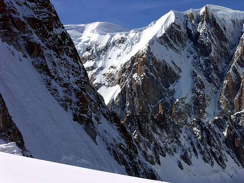 La spalla SW del Mont Maudit (4342 m)