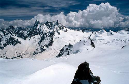 Mont Blanc range: French-Italian