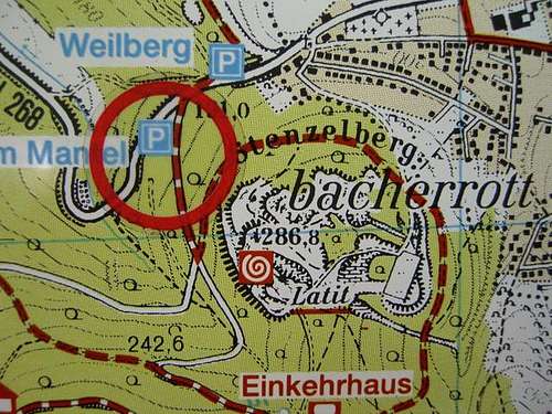 Map of Stenzelberg