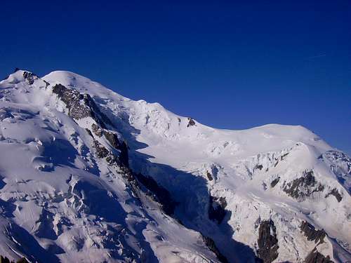 Mont Blanc and Dôme du Goûter