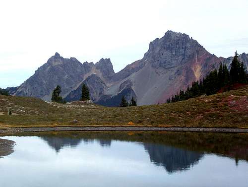 The America and Canada Border Peaks