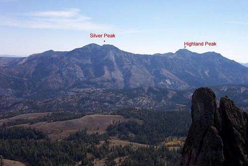 Highland Peak viewed from the...