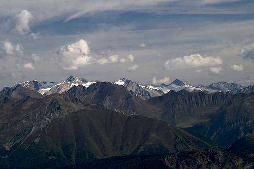 Summit view Sulzspitze: Zillertal Alps Main Ridge