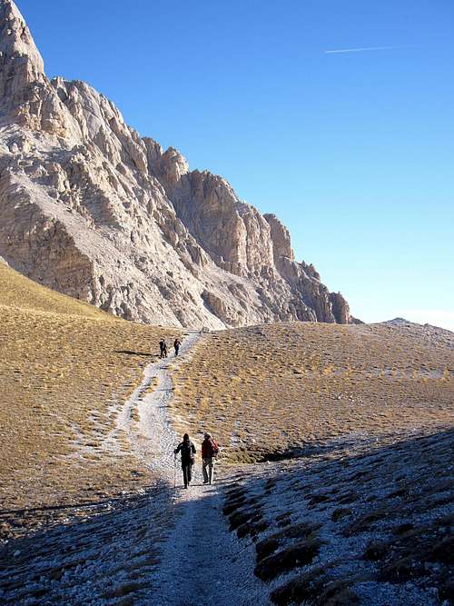 Towards Ferrata Bafile