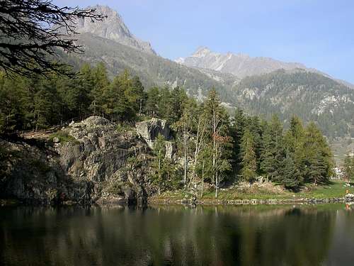 Il monte Cervo dal lago Lessert - Bionaz