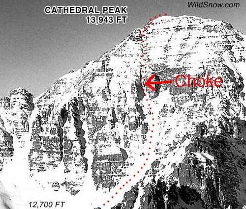 Cathedral Peak's East Couloir