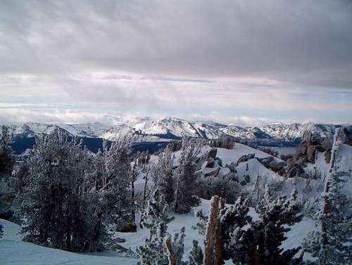 Mount Tallac (center) seen from Heavenly Ski Resort