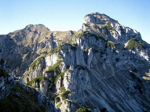 Across the scree field