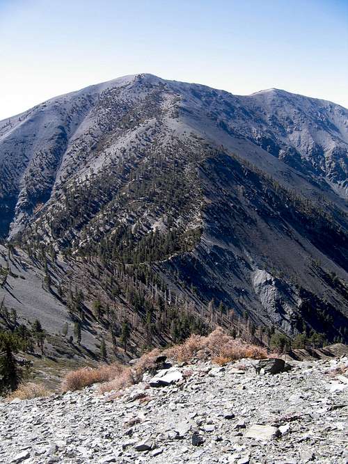 View of North Backbone and Mount Baldy
