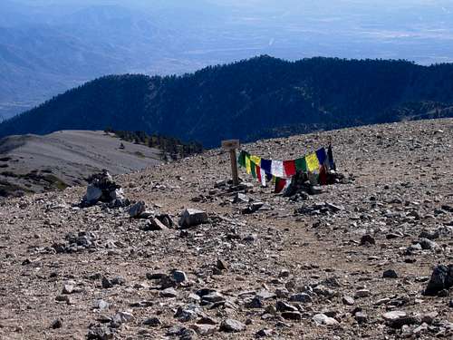 Prayer Flags on the Summit of Mount Baldy