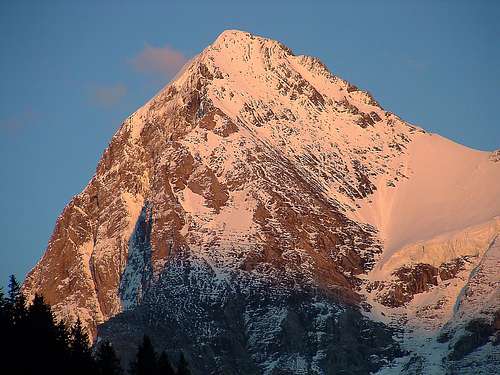 Eiger at sunset