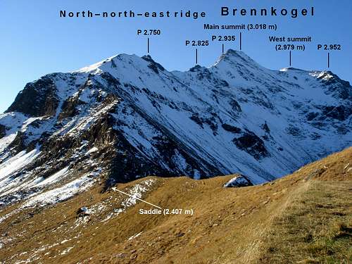 Brennkogel NNE-ridge