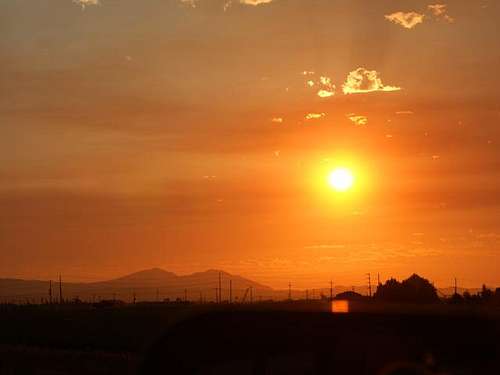 Mt. Diablo in the sunset. On...