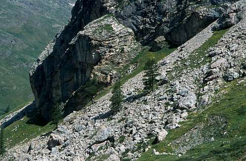 Alp Bernina cliffs