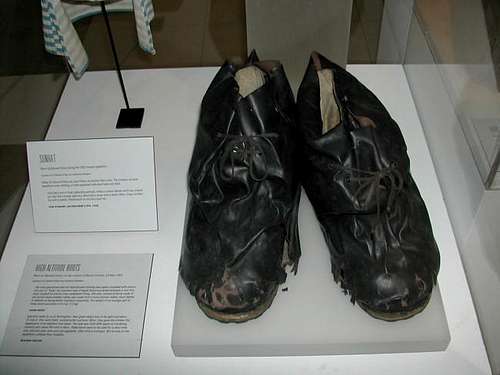 Hillary's boots he used to...