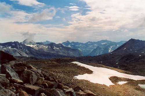 View of Dusy Basin and Black...