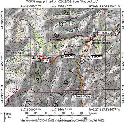Granite Peak area