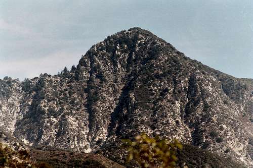 Strawberry Peak and its West Ridge Route (left)