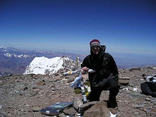 Supporting the Aggies on Top of the Western Hemisphere!