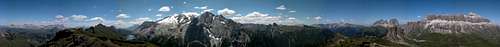 360° summit panorama Col da Cuc