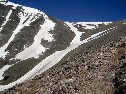 The Angel Snowfield from high...