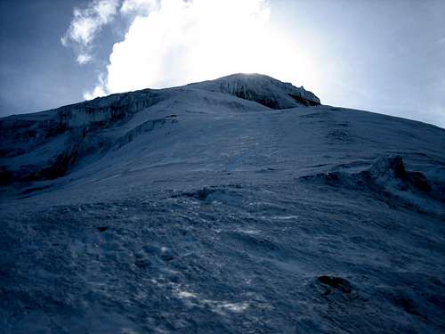 Icy slopes of Chimborazo