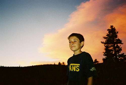 Ian at sunset @ Shriner's Lake