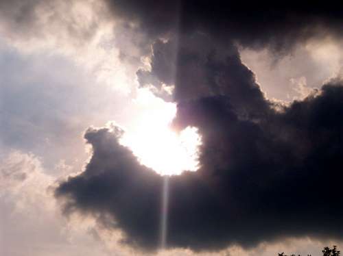 Sun Through Clouds